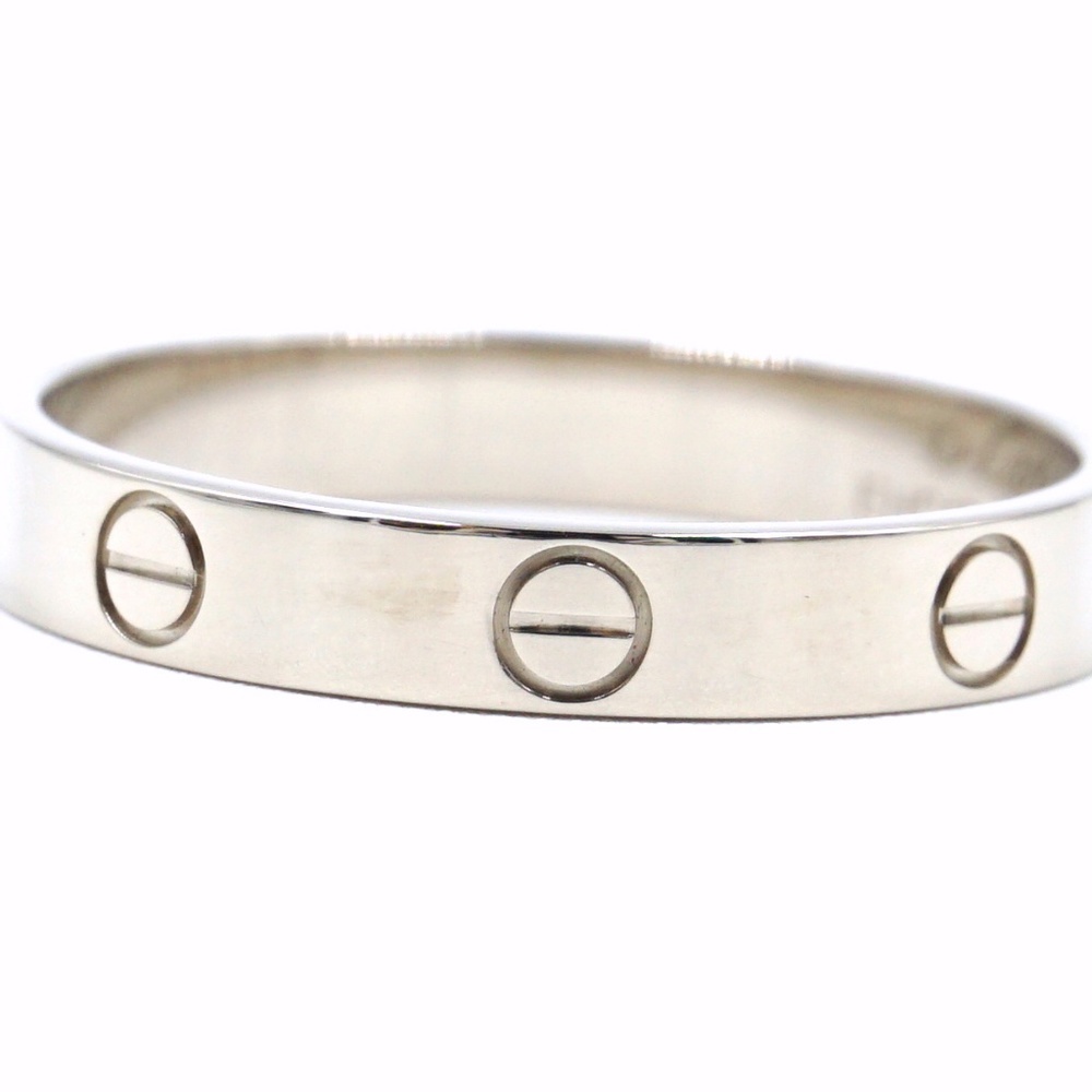 White Gold 18k 750 Size 3.5mm Wide Size 62 10.25 - Picture 3 of 8